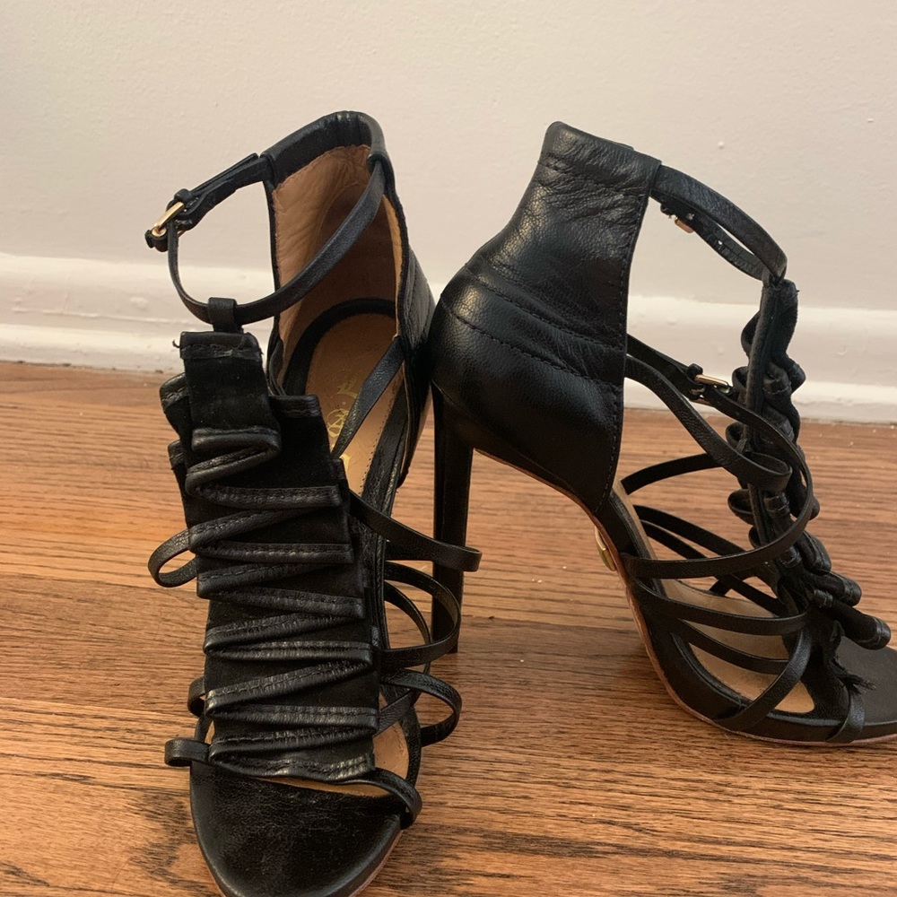Lamb Black Heels
